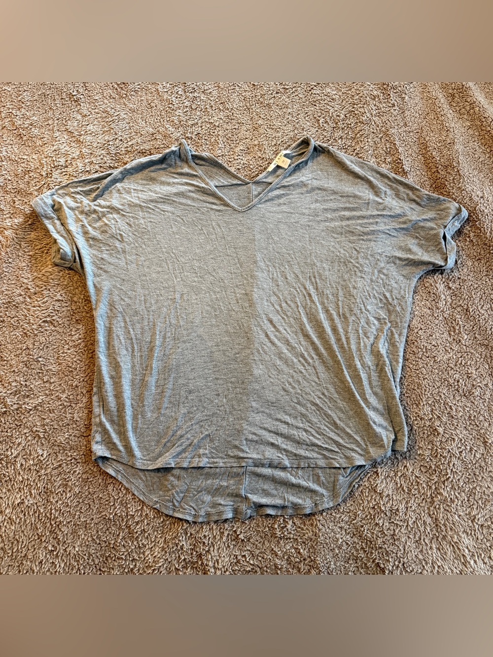 Grey Casual Top, Medium
